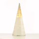 ^ SILVER & WHITE SEQUIN CONE TREE 20 WW LED ΛΑΜΠ. ΜΠΑΤ. 3ΧΑΑ,IP20 Φ18.5Χ50CM  -X1120117